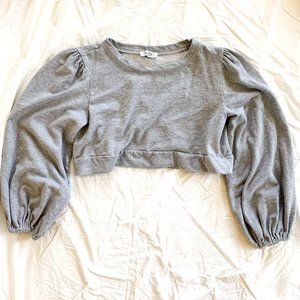 SABO Skirt Grey Crop Sweatshirt Top
